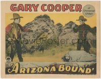 8k0770 ARIZONA BOUND LC 1927 cowboy points at young Gary Cooper standing over sleeping Betty Jewell!