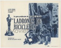 8k0571 BICYCLE THIEF Spanish/US TC 1950s Vittorio De Sica's award-winning classic Ladri di biciclette!