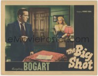 8k0797 BIG SHOT LC 1942 great image of Irene Manning pointing gun at smoking Humphrey Bogart!