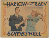 8k0809 BOMBSHELL LC 1933 great close up of Lee Tracy grabbing sexy blonde Jean Harlow, ultra rare!