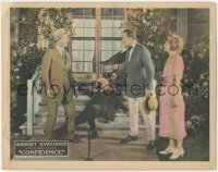 8k0839 CONFIDENCE LC 1922 Harriet Hammond with Herbert Rawlinson confronting two men, very rare!