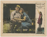 8k0844 COUNTRY FLAPPER LC 1922 small town girl Dorothy Gish romancing her boyfriend outdoors!