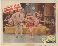 8k0853 DANGEROUS MONEY LC #6 1946 Sidney Toler as Charlie Chan dancing with sexy Hawaiian girls!