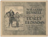 8k0590 DESERT BLOSSOMS TC 1921 William Russell holds young boy on shoulders in desert with Ferguson!