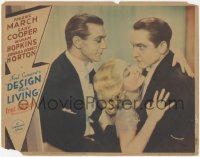 8k0863 DESIGN FOR LIVING LC 1933 Miriam Hopkins & March hugging by Gary Cooper, Lubitsch, Coward