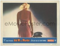 8k0870 DIAL M FOR MURDER LC #7 1954 Alfred Hitchcock, classic image of Grace Kelly standing by phone