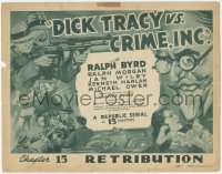 8k0592 DICK TRACY VS. CRIME INC. chapter 15 TC 1941 Ralph Byrd, Chester Gould, cool art, Retribution!