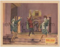 8k0897 FIRE OVER ENGLAND LC 1937 young Laurence Olivier duelling with two Spanish soldiers!
