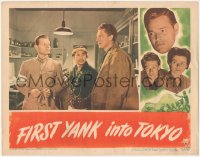 8k0899 FIRST YANK INTO TOKYO LC 1945 Keye Luke between Tom Neal & Marc Cramer, World War II!