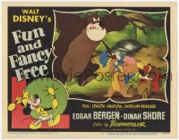 8k0909 FUN & FANCY FREE LC #5 1947 Walt Disney, Mickey Mouse, giant cartoon bear threatening cubs!