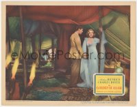 8k0910 GARDEN OF ALLAH LC 1936 Charles Boyer stands by beautiful Marlene Dietrich in huge tent!