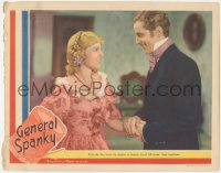8k0916 GENERAL SPANKY LC 1936 romantic close up of Phillips Holmes & Rosina Lawrence smiling, rare!
