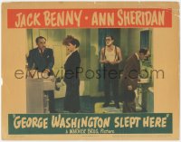 8k0918 GEORGE WASHINGTON SLEPT HERE LC 1942 Pangborn shows Jack Benny's apartment to Clute & Withers!