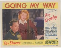 8k0924 GOING MY WAY LC #1 1944 c/u of Bing Crosby & pretty Rise Stevens in Leo McCarey classic!