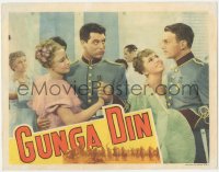 8k0946 GUNGA DIN LC 1939 close up of Cary Grant, Douglas Fairbanks Jr. & Joan Fontaine at dance!
