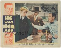 8k0513 HE WAS HER MAN LC 1934 James Cagney stops two men from arguing in diner, ultra rare!