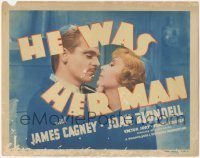 8k0509 HE WAS HER MAN TC 1934 best romantic close up of James Cagney & Joan Blondell, ultra rare!