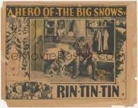 8k0958 HERO OF THE BIG SNOWS LC 1926 Rin Tin Tin the Wonder Dog stares at master Don Alvarado, rare!