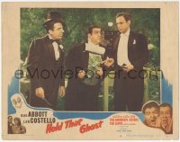 8k0969 HOLD THAT GHOST LC #6 R1948 Ted Lewis watches Bud Abbott find cash in Lou Costello's tuxedo!