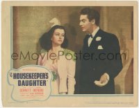 8k0975 HOUSEKEEPER'S DAUGHTER LC 1939 close up of Victor Mature in tuxedo with pretty Joan Bennett!