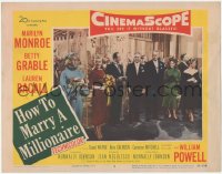 8k0977 HOW TO MARRY A MILLIONAIRE LC #7 1953 Marilyn Monroe, Betty Grable & Lauren Bacall at wedding!