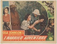 8k0982 I MARRIED ADVENTURE LC 1940 Osa & Martin Johnson filming in the jungle in their final movie!
