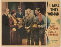 8k0985 I TAKE THIS WOMAN LC 1931 Gary Cooper & others watch Carole Lombard with deer head, rare!