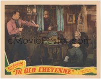 8k0988 IN OLD CHEYENNE LC 1941 Roy Rogers uses sleeping Gabby Hayes as bait for the bad guy!