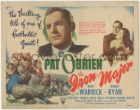 8k0626 IRON MAJOR TC 1943 coach Pat O'Brien in the thrilling life of one of football's greats!