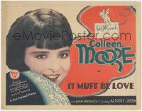 8k0629 IT MUST BE LOVE TC 1926 pretty Colleen Moore is the daughter of a delicatessen owner, rare!