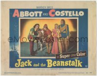 8k1007 JACK & THE BEANSTALK LC #7 1952 Abbott & Costello with cow, their first picture in color!
