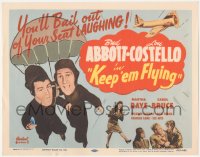 8k0635 KEEP 'EM FLYING TC R1953 you'll bail out of your seat laughing at Abbott & Costello, rare!