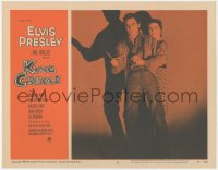 8k1026 KING CREOLE LC #6 1958 close up of Elvis Presley with knife, Michael Curtiz, Harold Robbins