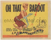 8k0638 LA PARISIENNE TC 1958 you've never seen sexy Brigitte Bardot like this, in boudoirs & biknis!