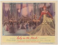 8k1035 LADY IN THE DARK LC #5 1944 great image of sexy Ginger Rogers in flowing dress, Moss Hart!