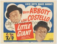 8k0641 LITTLE GIANT TC R1954 buffoons Bud Abbott & Lou Costello are tycoons now, they make good!