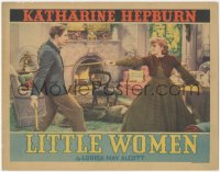 8k1054 LITTLE WOMEN LC 1933 Katharine Hepburn defeats Douglass Montgomery with fireplace poker!