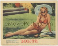 8k1055 LOLITA LC #2 1962 Stanley Kubrick, iconic close up of sexy Sue Lyon in two-piece swimsuit!
