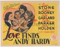 8k0643 LOVE FINDS ANDY HARDY TC 1938 Judy Garland, Ann Rutherford, Lana Turner, Mickey Rooney, rare!