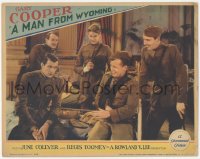 8k1066 MAN FROM WYOMING LC 1930 Gary Cooper is annoyed by Regis Toomey & other soldiers laughing!