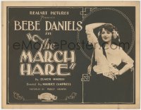 8k0648 MARCH HARE TC 1921 great image of rich Bebe Daniels, who poses as a poor girl, ultra rare!