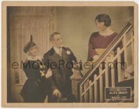 8k1074 MARIE, LTD. LC 1919 Alice Brady on stairs staring at Leslie Austin & his woman, ultra rare!