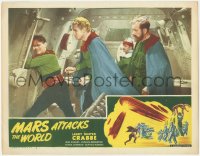 8k1078 MARS ATTACKS THE WORLD LC #7 R1950 Buster Crabbe as Flash Gordon with his crew opening door!