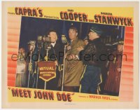 8k1079 MEET JOHN DOE LC R1940s Edward Arnold & cop stop Gary Cooper from telling the truth, Capra