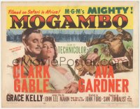 8k0651 MOGAMBO TC 1953 Clark Gable, Ava Gardner, Grace Kelly, great artwork of hunters & giant ape!