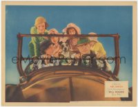 8k1085 MR. SKITCH LC 1933 Will Rogers driving Zasu Pitts & pretty Rochelle Hudson with kids!