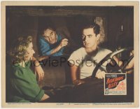 8k1102 NIGHTMARE ALLEY LC #2 1947 c/u of Tyrone Power driving truck with Joan Blondell & Ian Keith!
