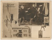 8k1103 NO WEDDING BELLS LC 1923 Oliver Hardy & Larry Semon in main image, plus art of both!
