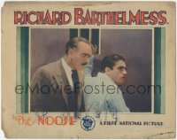 8k1104 NOOSE LC 1928 close up of Richard Barthelmess in prison with guy in suit & tie, ultra rare!