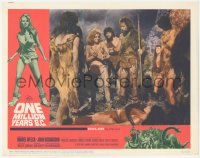 8k1109 ONE MILLION YEARS B.C. LC #7 1966 sexy cave woman Raquel Welch over rival Martine Beswick!